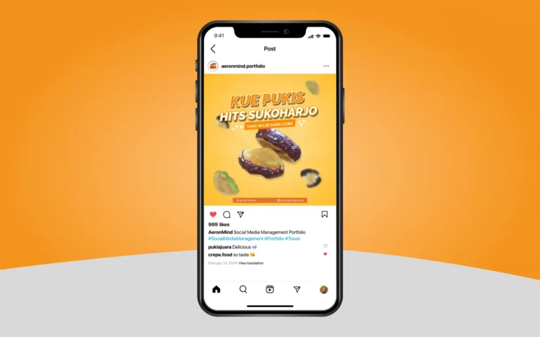 Pukis Crepes Sejati adalah bisnis UMKM yang menyajikan jajanan Pukis dan Crepes. Pembuatan desain konten untuk mengoptimalkan sosial media dan daftar harga dari menu yang disajikan.