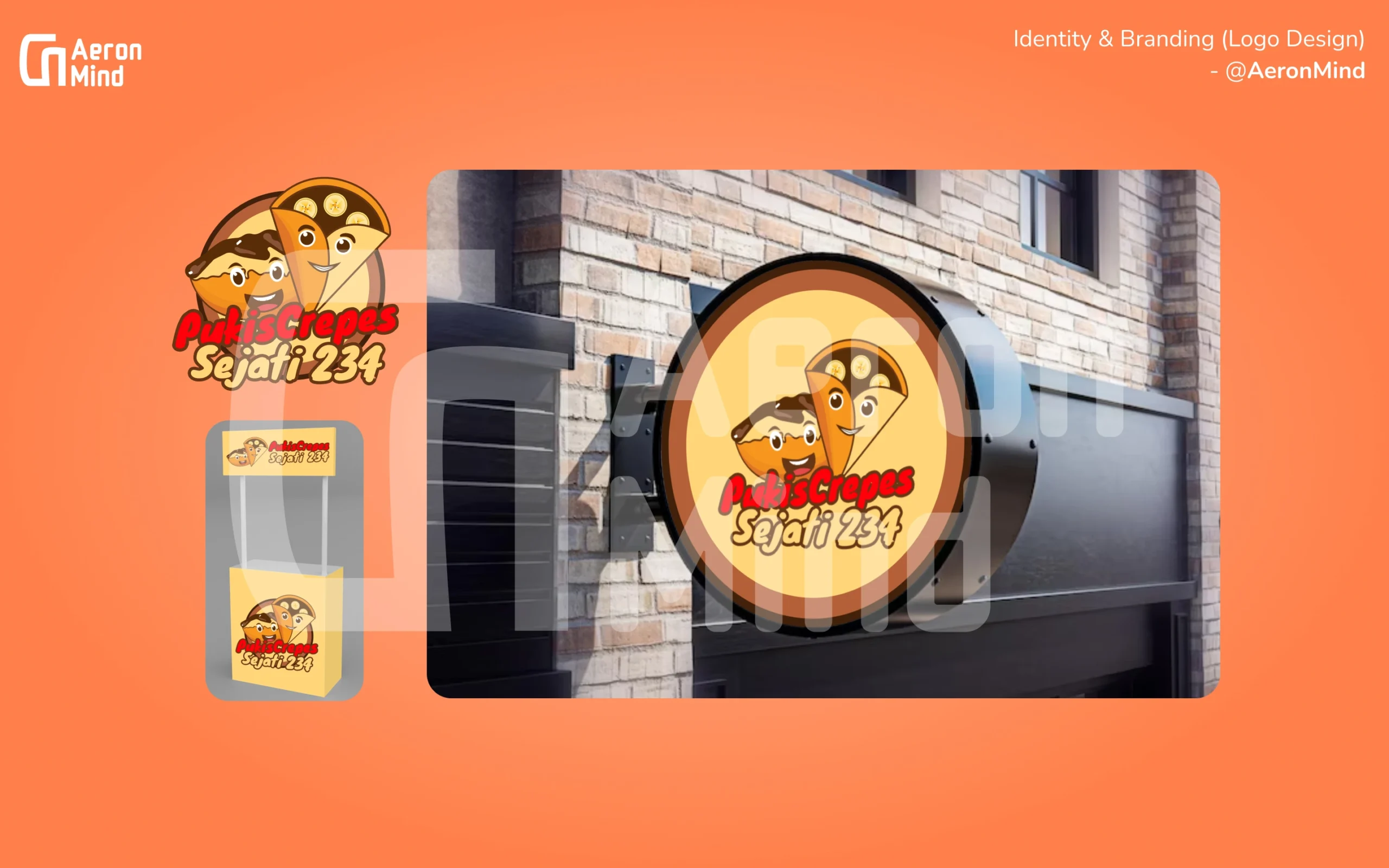 Pukis Crepes Sejati adalah bisnis UMKM yang menyajikan jajanan crepes. Pembuatan logo ini menggunakan gambar karakter pukis dan crepes sebagai identitas logo Pukis Crepes Sejati 234.